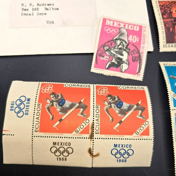Vintage Mexico & Ecuador Stamps Collection 1968 Olympics Sets LI3050 - Picture 2 of 5